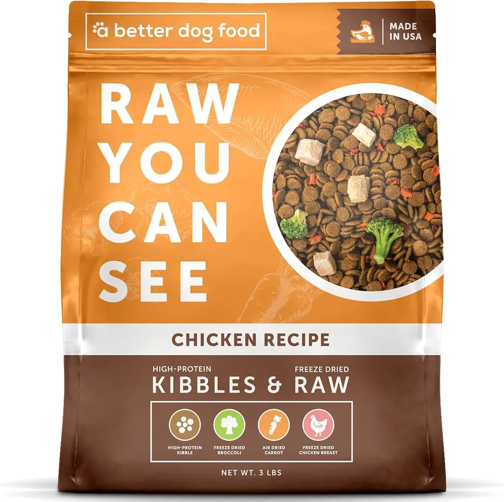 Gradually transitioning a dog to new food using two different bowls.