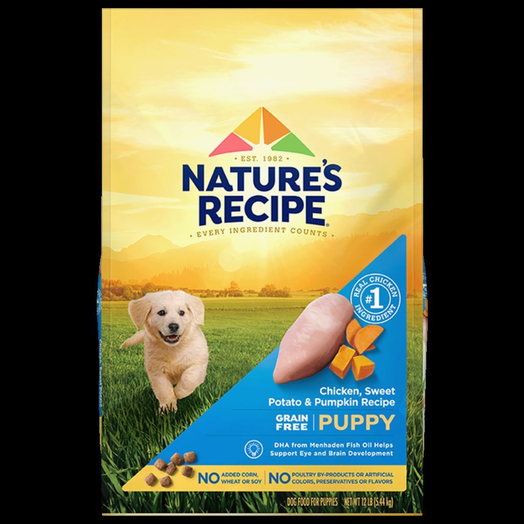 Three different bowls of dog food formulated for specific canine dietary needs.
