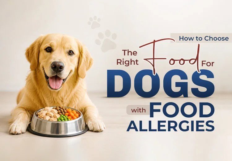 Various dog food bags and bowls organized by life stage and activity level.