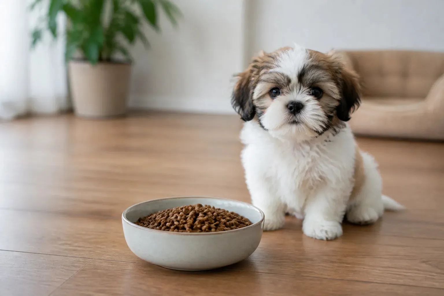 Comparing different nutritious dog food formulas for various life stages.