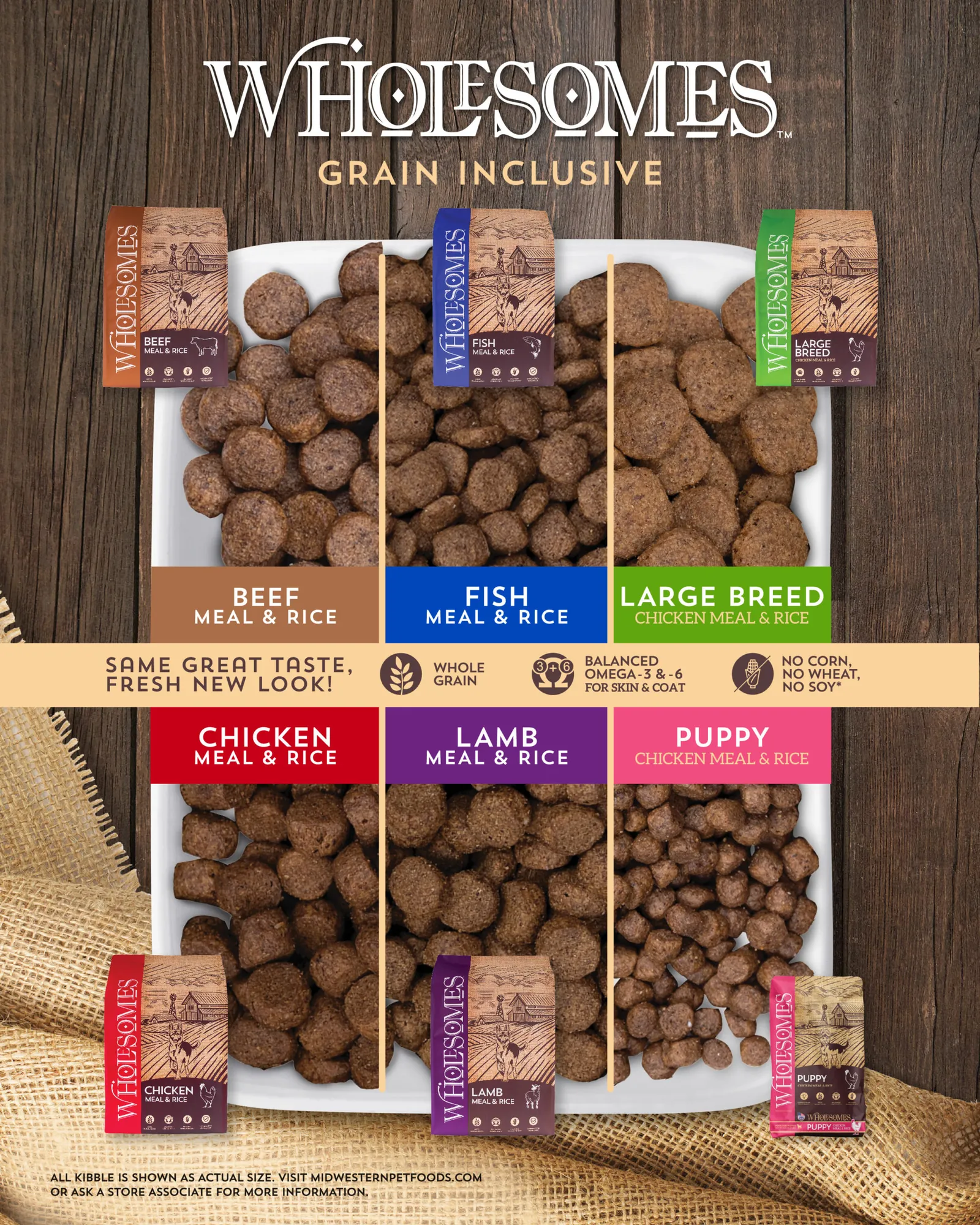 Giant and large breed dog food bags with measuring tape